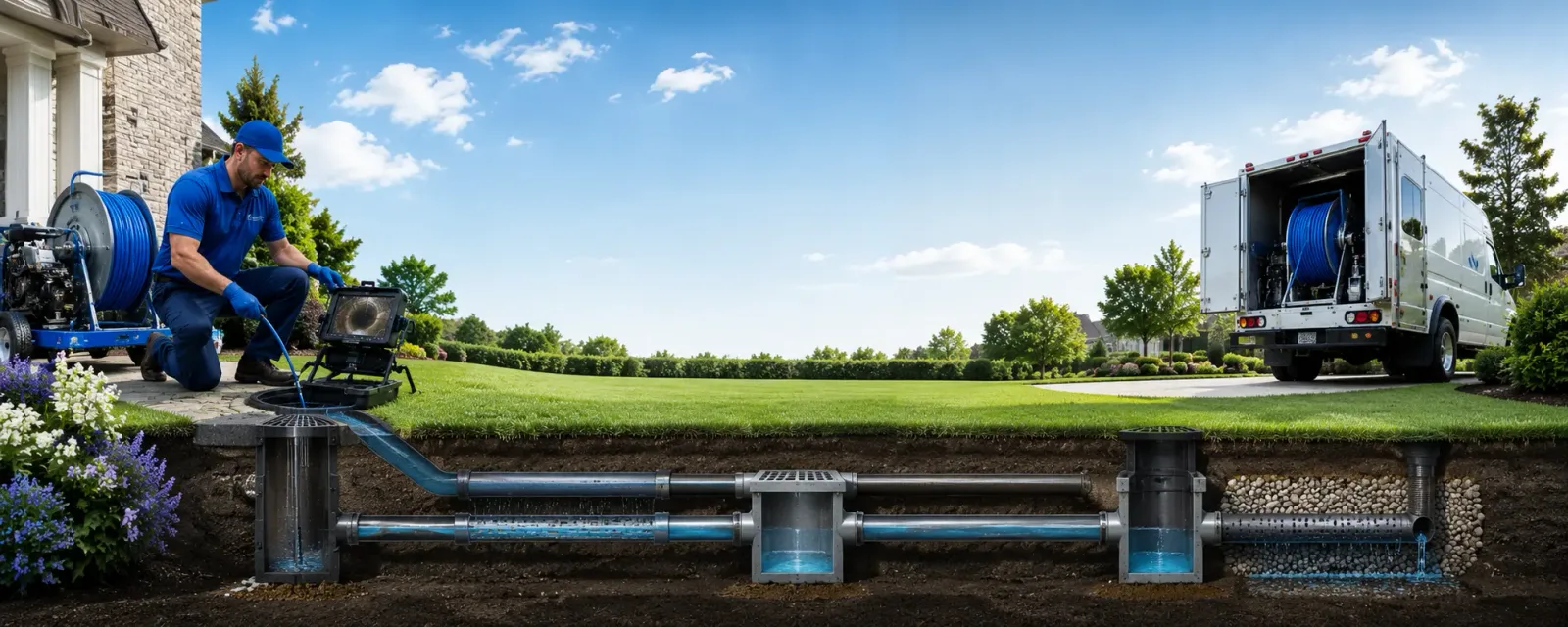 Outdoor drain cleaning information for Melvin, TX